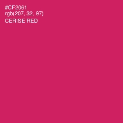 #CF2061 - Cerise Red Color Image